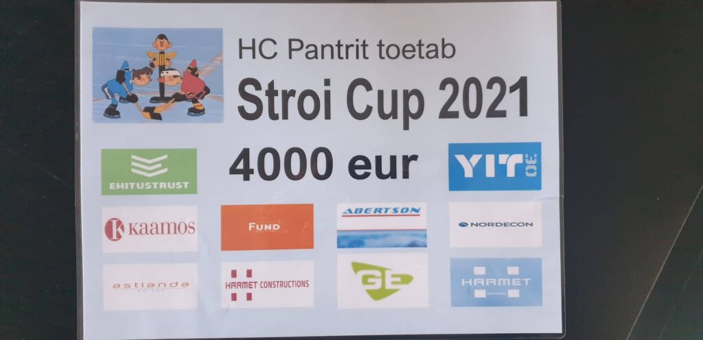 STROI CUP 2021: JÄÄHOKISÕBRAD KOGUSID 4000 EUR HC PANTER KLUBI TEGEVUSTE TOETAMISEKS!