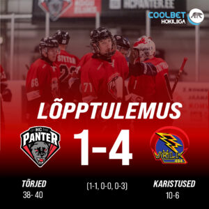 Tänane heitlus Tartu Välgu vastu lõppes HC Pantri jaoks 1-4 kaotusega